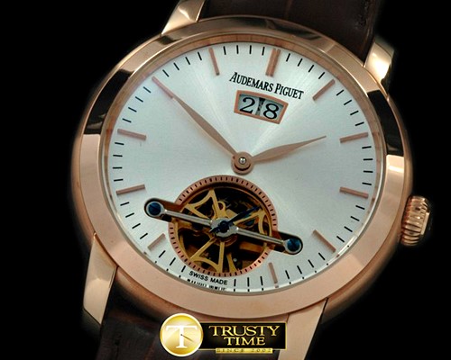 오데마피게 Jules Audemars Big Date/Tourbillon RG/LE White Asian -AP0193A