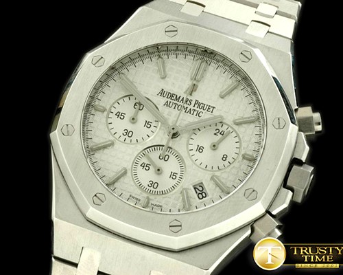 오데마피게 Royal Oak Chrono SS/SS White Jap OS20 Quartz -AP0204A
