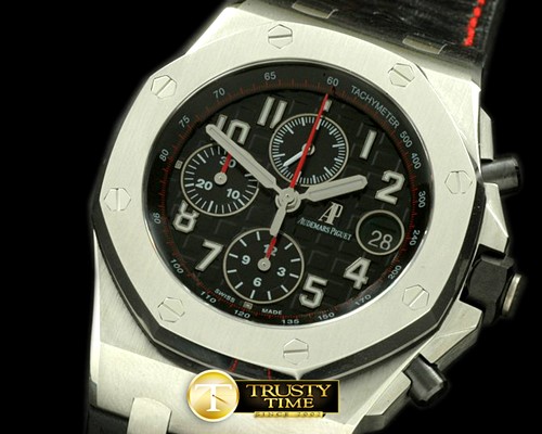 오데마피게 2014 Royal Oak Chrono 26470 SS/LE Black A7750 Sec@12 -AP0209B