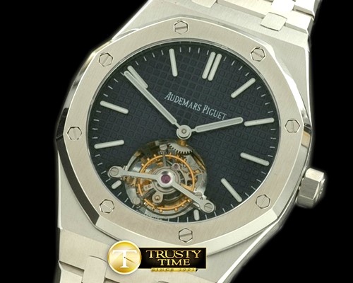 오데마피게 Royal Oak Tourbillon SS/SS Blue Real Tourbillon -AP0210C