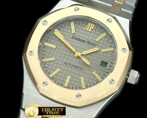 오데마피게 Royal Oak Jumbo Auto SS/YG TT Grey Swiss Eta 28242 -AP0214C