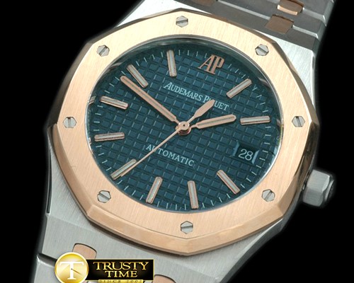 오데마피게 Royal Oak Jumbo Auto SS/RG TT Blue Swiss Eta 28242 -AP0215D