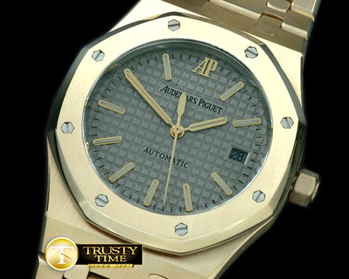 오데마피게 Royal Oak Jumbo Auto YG/YG Grey Swiss Eta 28242 -AP0216C