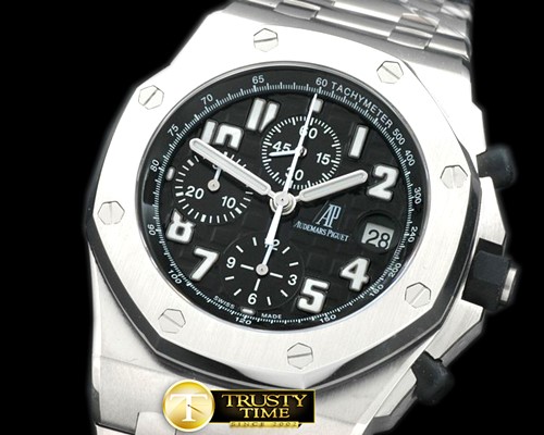 오데마피게 Royal Oak Chrono SS/SS Black Theme A7750 -AP0219A