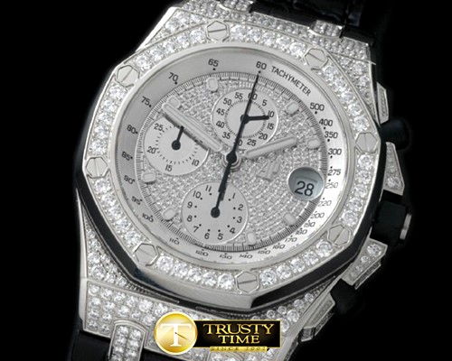 오데마피게 Royal Oak Chrono SS/LE Platinum Bling A7750 -AP0243
