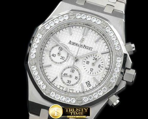 오데마피게 Royal Oak Chrono SS/SS White Jap OS20 Quartz -AP0250A