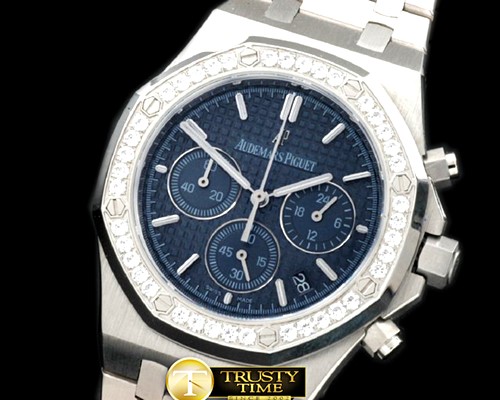 오데마피게 Royal Oak Chrono SS/SS Blue Jap OS20 Quartz -AP0250C