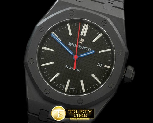 오데마피게 Royal Oak 15400 St Barth PVD/PVD Black A2813 -AP0304