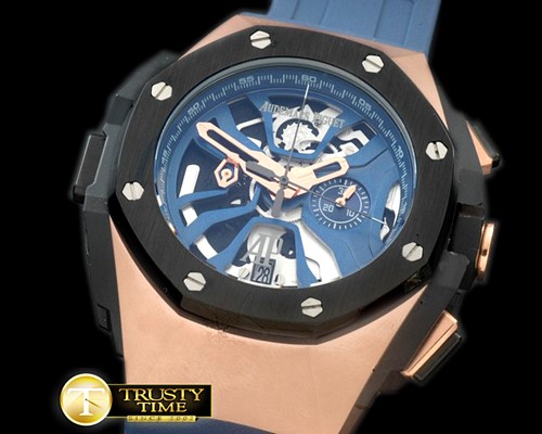 오데마피게 Royal Oak Concept Laptimer RG/RU Blue Jap OS20 -AP0320A