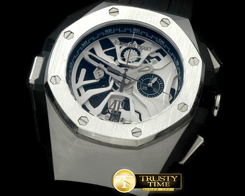 오데마피게 Royal Oak Concept Laptimer SS/RU White Jap OS20 -AP0323A