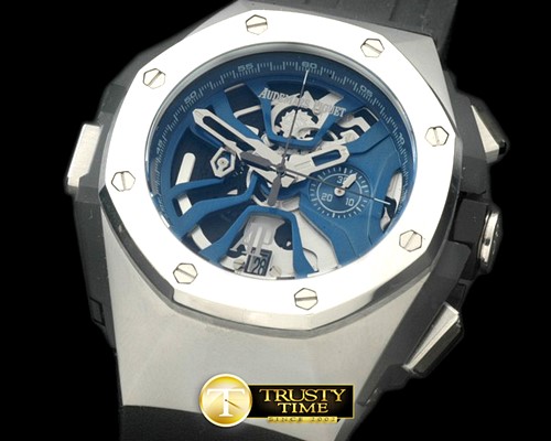 오데마피게 Royal Oak Concept Laptimer SS/RU Blue Jap OS20 -AP0323D