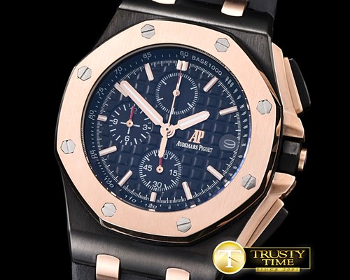 오데마피게 Royal Oak PVD/RU Black VK Qtz -AP0347C
