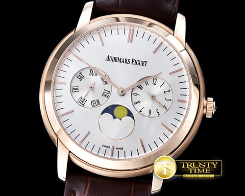 오데마피게 Jules Audemars Pert. Calendar RG/LE White Jap MY9015 -AP0353B