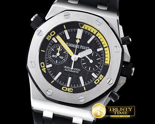 오데마피게 Royal Oak Offshore Diver Chrono SS/RU Black JF A3126 -AP0354