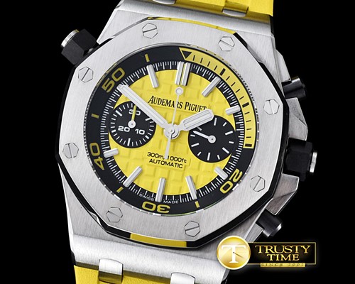 오데마피게 Royal Oak Offshore Diver Chrono SS/RU Yellow Noob A3126 -AP0359