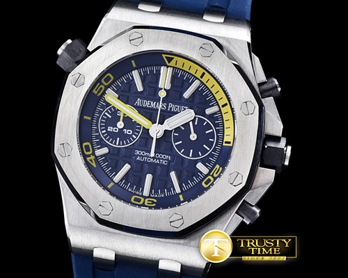 오데마피게 Royal Oak Offshore Diver Chrono SS/RU Blue Noob A3126 -AP0360