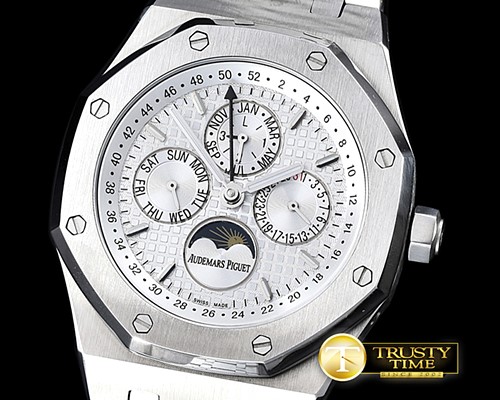 오데마피게 Royal Oak Ref. 26574 Perp Calendar SS/SS White A2813 -AP0361A