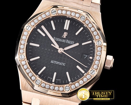 오데마피게 Royal Oak 15400 RG/RG Diam Black JHF M9015/3120 -AP0364A