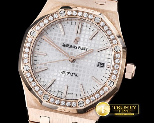 오데마피게 Royal Oak 15400 RG/RG Diam White JHF M9015/3120 -AP0364B