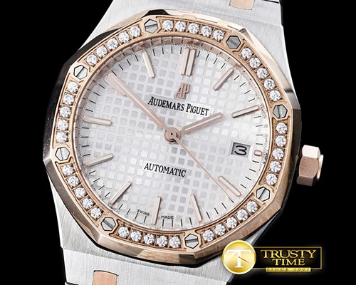오데마피게 Royal Oak 15400 RG TT Diam White JHF M9015/3120 -AP0364C