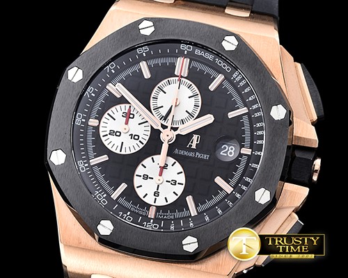 오데마피게 Royal Oak Offshore Novelty RG/RU Black Noob A7750 secs -AP0379B
