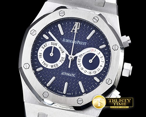 오데마피게 Royal Oak Calendar SS/SS Blue VK Quartz -AP0380A