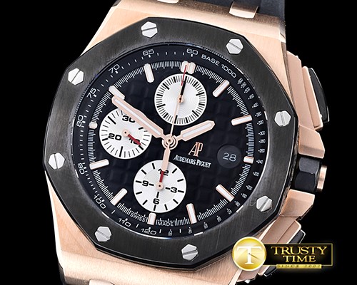 오데마피게 RO Offshore Novelty RG/RU Black/Wht JHF A3126 Secs@9 -AP0381C