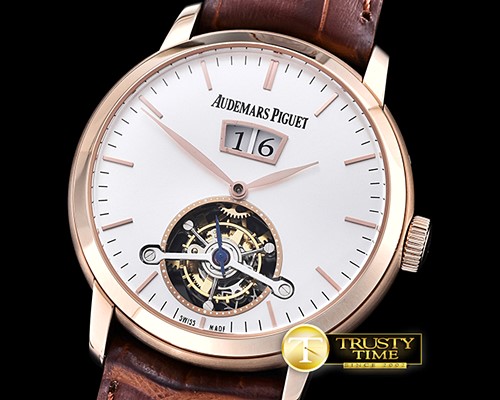 오데마피게 AP Jules Tourbillon Grande Date RG/LE WhtTourbillon -AP0400A