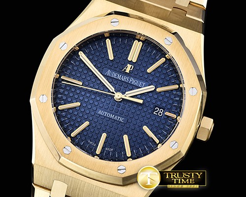 오데마피게 Royal Oak 15400 YG/YG Blue JF MY9015 Mod 3120 -AP0402