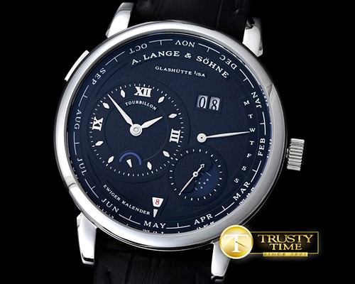  Lange 1 MoonPhase Black SS/LE Asia 2813 21J -AS036D
