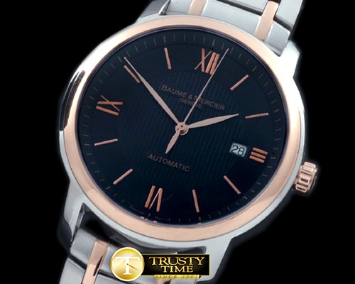보메 메르시에 Classima Exec SS/RG Black Asian 2824 -BM008B
