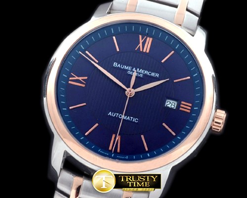 보메 메르시에 Classima Exec SS/RG Blue Asian 2824 -BM008C