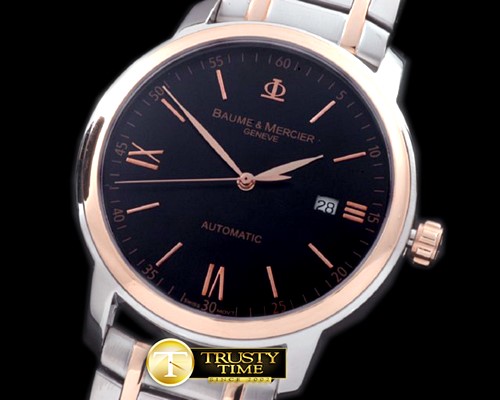 보메 메르시에 Classima Exec SS/RG Black Asian 2824 -BM008E
