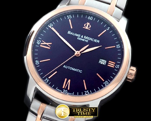 보메 메르시에 Classima Exec SS/RG Blue Asian 2824 -BM008F
