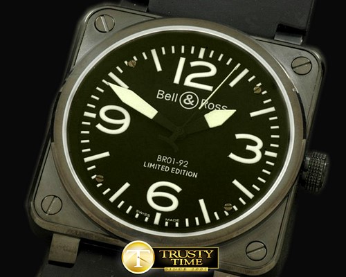벨&로스 BR0192 Automatic PVD/RU Black/White A2836 -BR070
