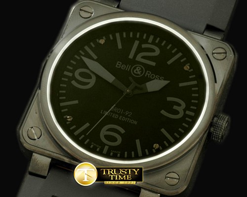 벨&로스 BR0192 Automatic PVD/RU Black/Grey A2836 -BR072