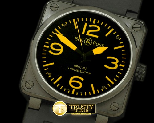 벨&로스 BR0192 Automatic PVD/RU Black/Amble A2836 -BR076B