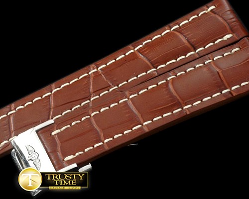 브라이틀링 Leather Strap Brown W/DeployantFor 4245mm Watch -BRACC008A
