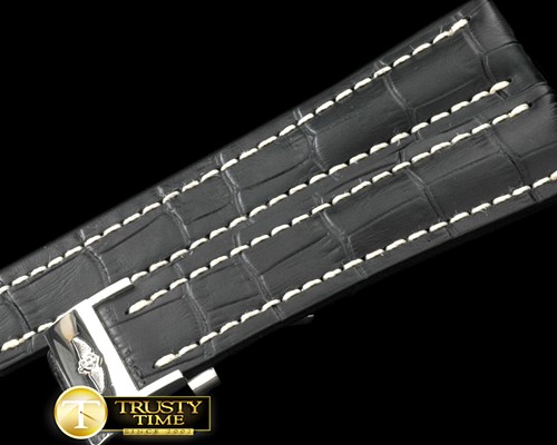 브라이틀링 Leather Strap Black W/DeployantFor 4245mm Watch -BRACC008B