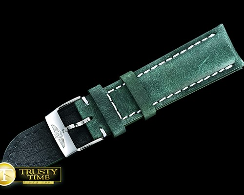 브라이틀링 Breitling Distressed Look Green Leather Strap -BRACC009