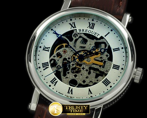 브레게 Classique Skeleton SS/LE White Asian 2813 21J -BRE047A