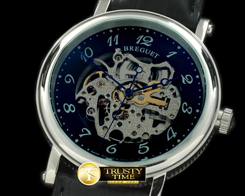 브레게 Classique Skeleton SS/LE Black Asian 2813 21J -BRE047B
