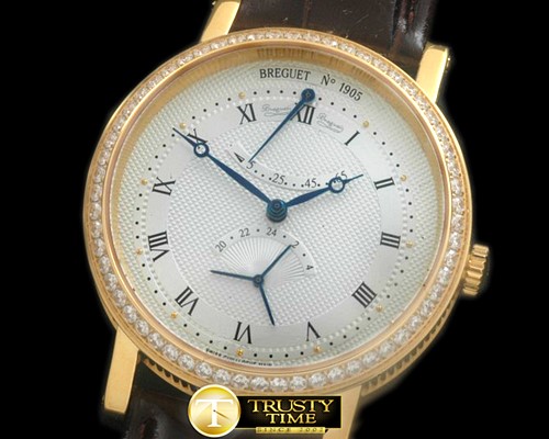 브레게 Jubilee Classic Reserve YG/LE/Diam Miyota 9100 -BRE055A