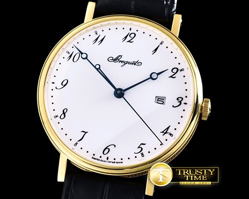 브레게 Classique Automatic 5177 YG/LE White M9015 -BRE061