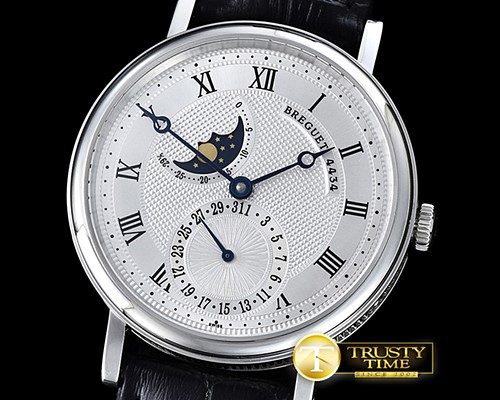 브레게 Classique SS Moonphase SS/LE White Miyota 9015 -BRE063C