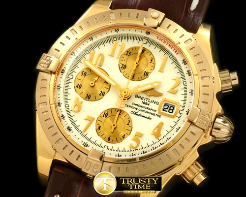 브라이틀링 Chronomat Evo YG/LE Num Sticks A7750 28800bph -BSW0211B