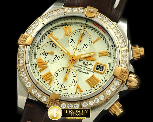 브라이틀링 Chronomat Evo SS/LE White Roman A7750 28800bph -BSW0213B