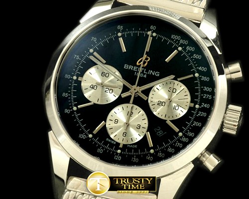 브라이틀링 TransOcean Chrono Men SS/ME Black A7750 28800 -BSW0214