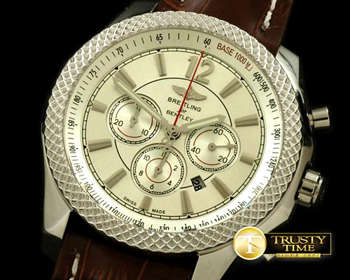 브라이틀링 Bentley Barnato Chrono SS/LE White A7750 Sec@3 -BSW0228B
