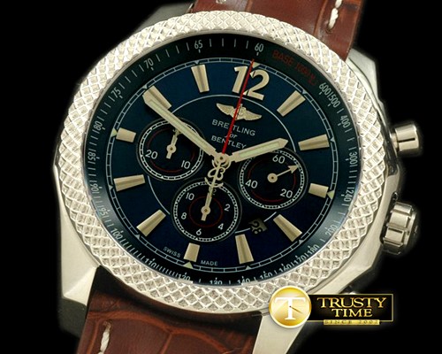 브라이틀링 Bentley Barnato Chrono SS/LE Blue A7750 Sec@3 -BSW0228C